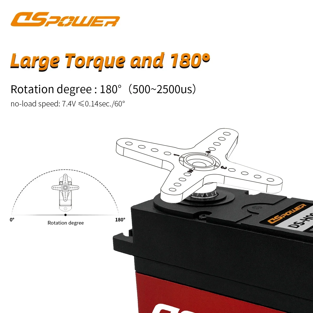 DSpower 70KG HV高電圧高トルクコアモーターメタルギアサーボ 1/5 RCカー クローラートラック ロボット Wltoys Axial Traxxas用