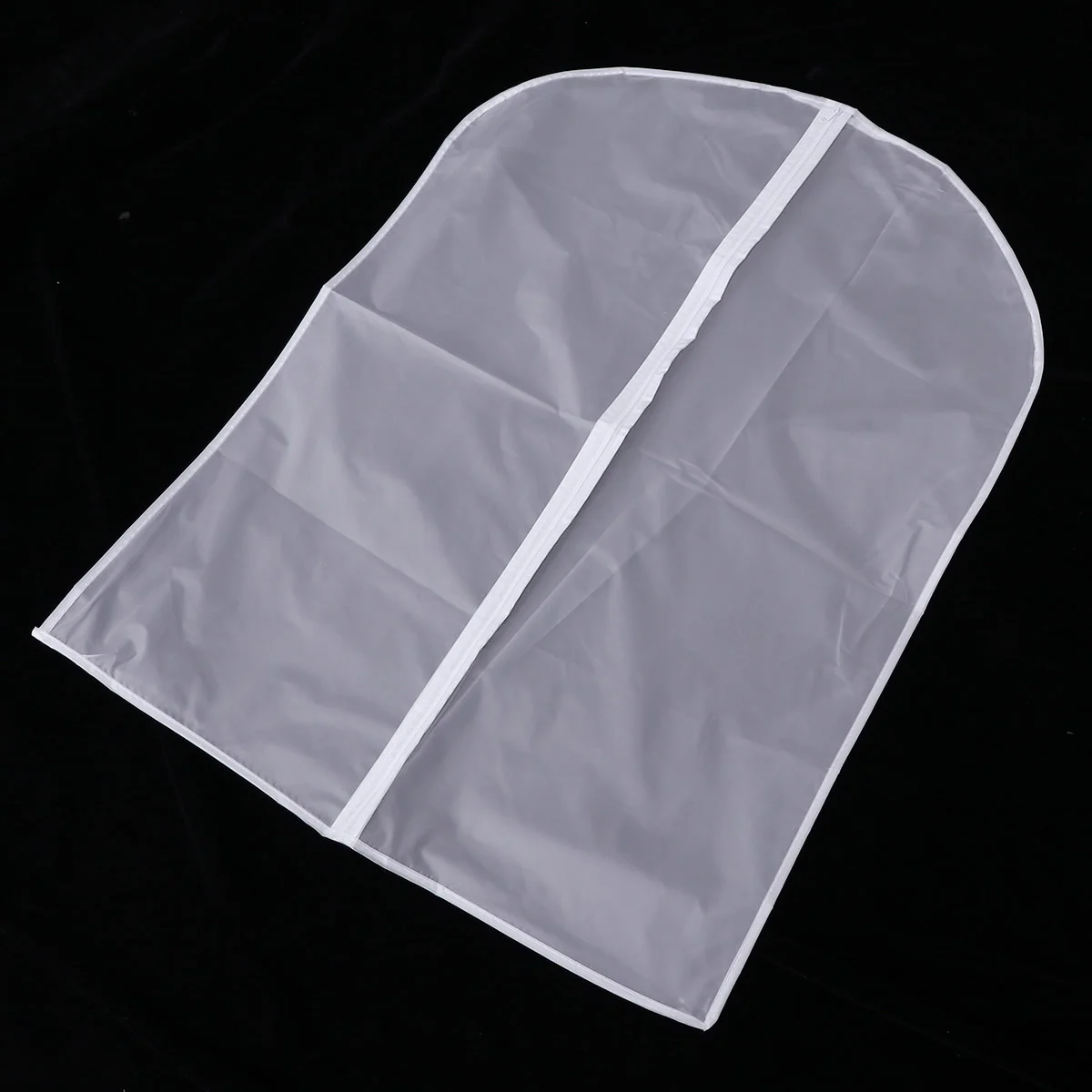 PEVA Clothes Cover Clear Plastic Garment Bags Semitransparent Storage Bags (White Size M 60*80CM) clothes bag