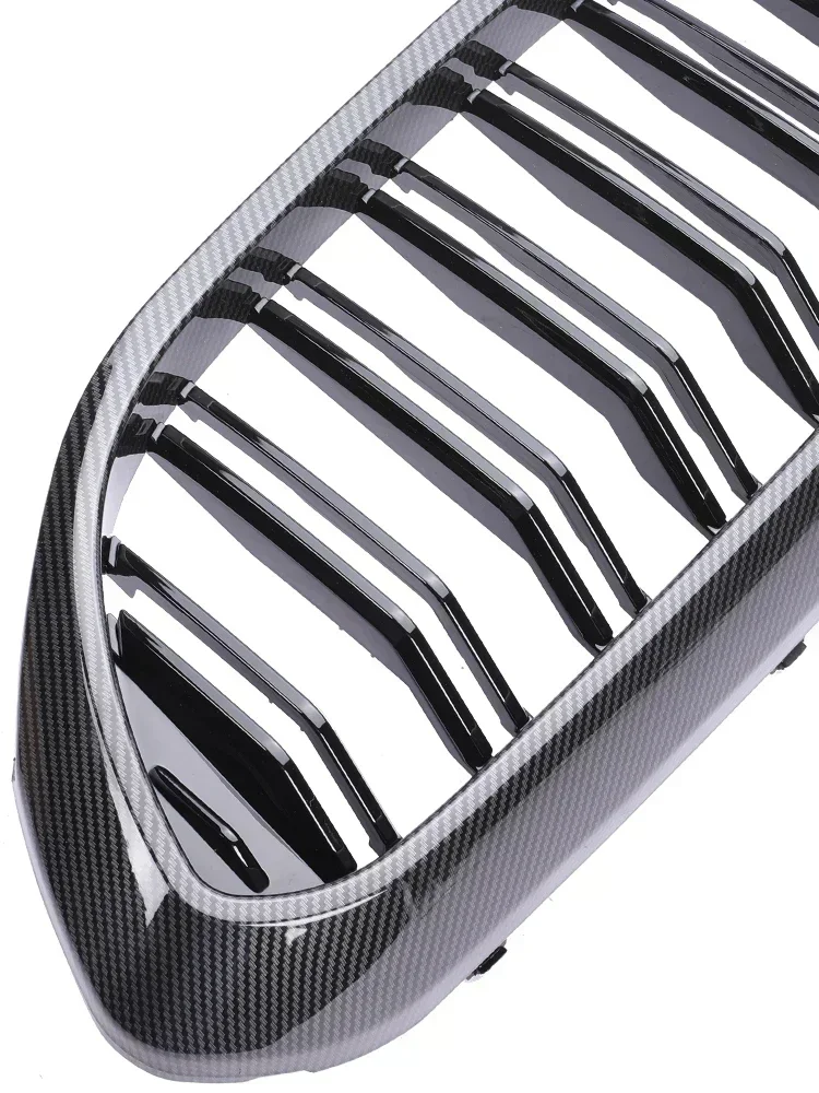 Diamond Stars Racing Grill For BMW 5 Series G30 G31 2017-2020 M5Front Kidney Bumper Gloss Black Car Styling Grille Cover