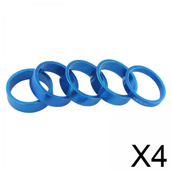 

4x6 шт., проставка для велосипедной гарнитуры, алюминиевый сплав, проставки для выноса велосипедной гарнитуры, шайба вилки/8 дюймов, вынос 2 мм, 3 мм, 5 мм, 10 мм