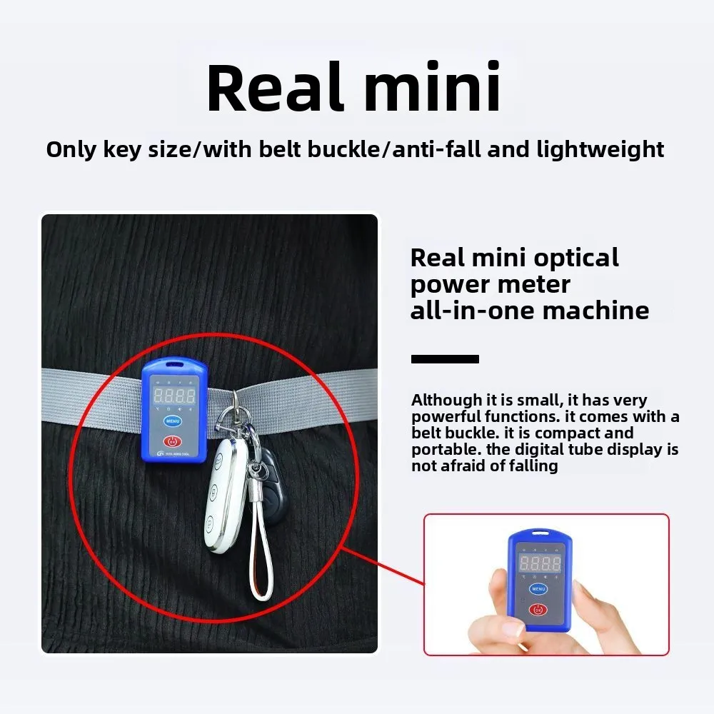 Mini misuratore di potenza nove in uno, tester multifunzionale per l'attenuazione della luce in fibra ottica, macchina all-in-one a luce rossa