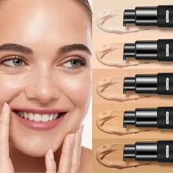 5 Colors Long-Lasting Liquid Concealer for Face and Eyes Concealer for Freckles,Acne Marks,Dark Circles,Moisturizing Foundation