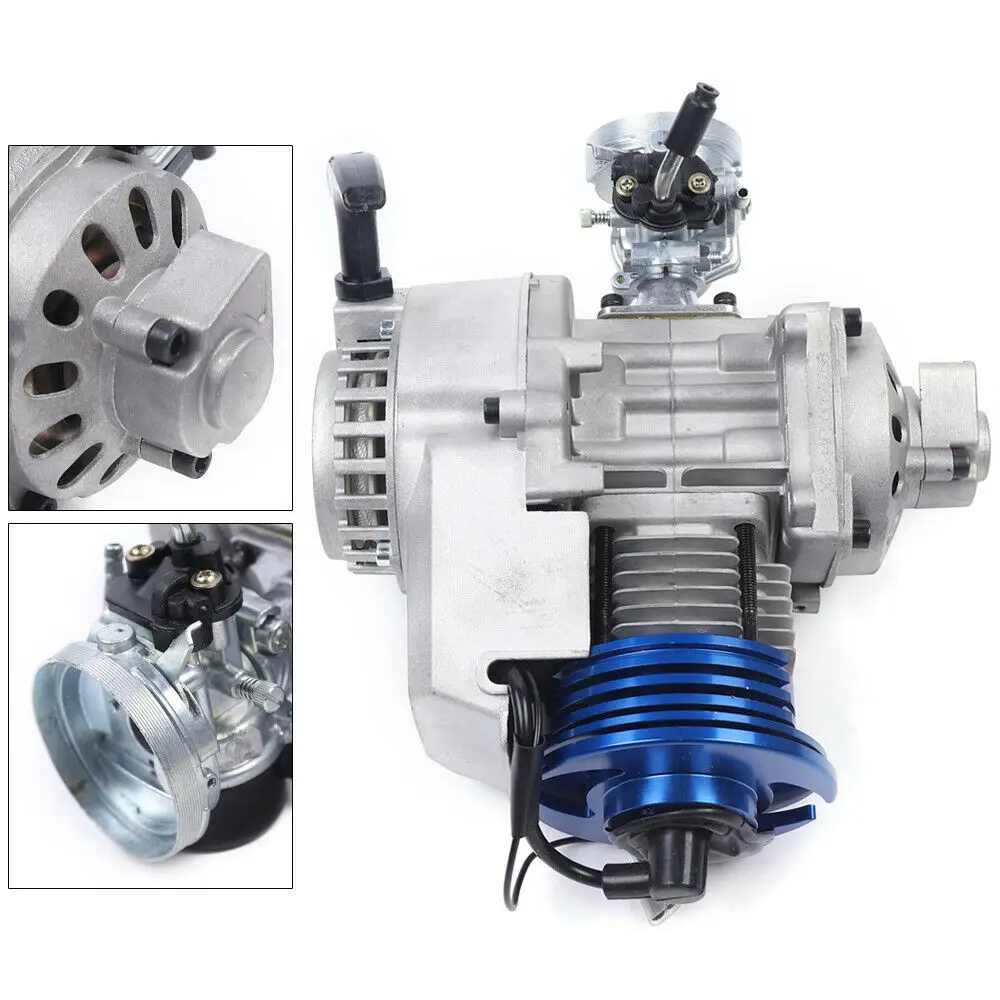 49/50cc  Racing Engine Motor For Pocket/Quad/Dirt Bike Mini ATV Scooter 1800W 11000rmp Aluminum 2 Stroke 