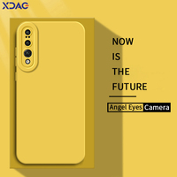 Angel Eyes Liquid Silicone Case for Huawei P20 Pro Lite 2019 360 Lens Protective Shockproof Phone Cover HuaweiP20 P20Pro P20Lite