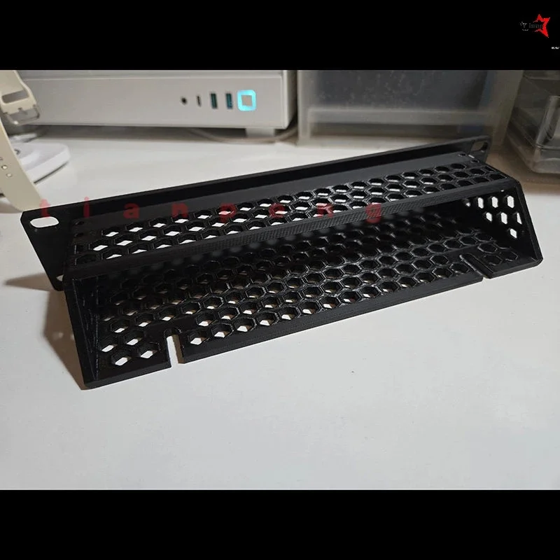 Reinforced Heavy‑duty 10‑inch Rack Stand for TP‑Link SG2210P/SG2008/SG105‑M2 Anti‑shake Cabinet Wall‑mount Switch Holder Base