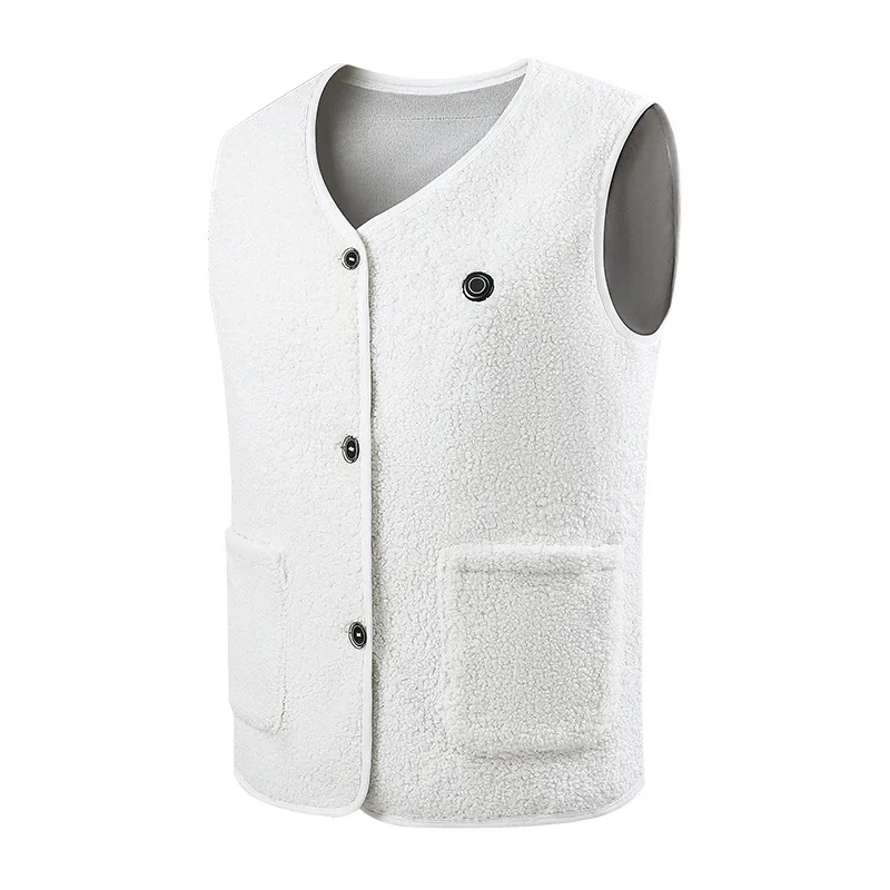 Special offer winter teddy fleece heated vest Korean electric heating 15 zone vest constant temperature men and women warm