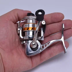 1 pc All metal stainless steel fishing reel with a transmission ratio of 4.3:1, lightweight rotating reel