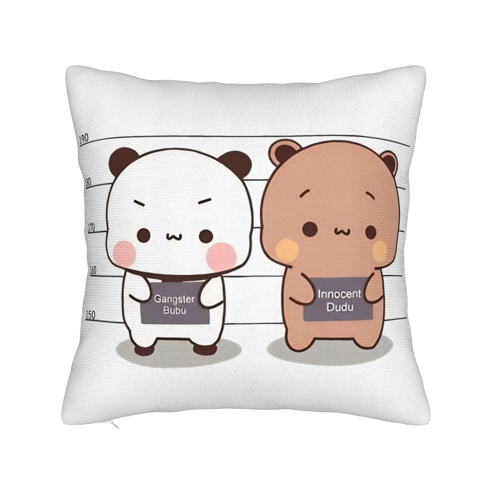 Innocent Dudu Gangster Bubu Dudu Panda And Brownie Bear Pillow Case Pillow Cover Print Pillowcases For Sofa Home Decoration