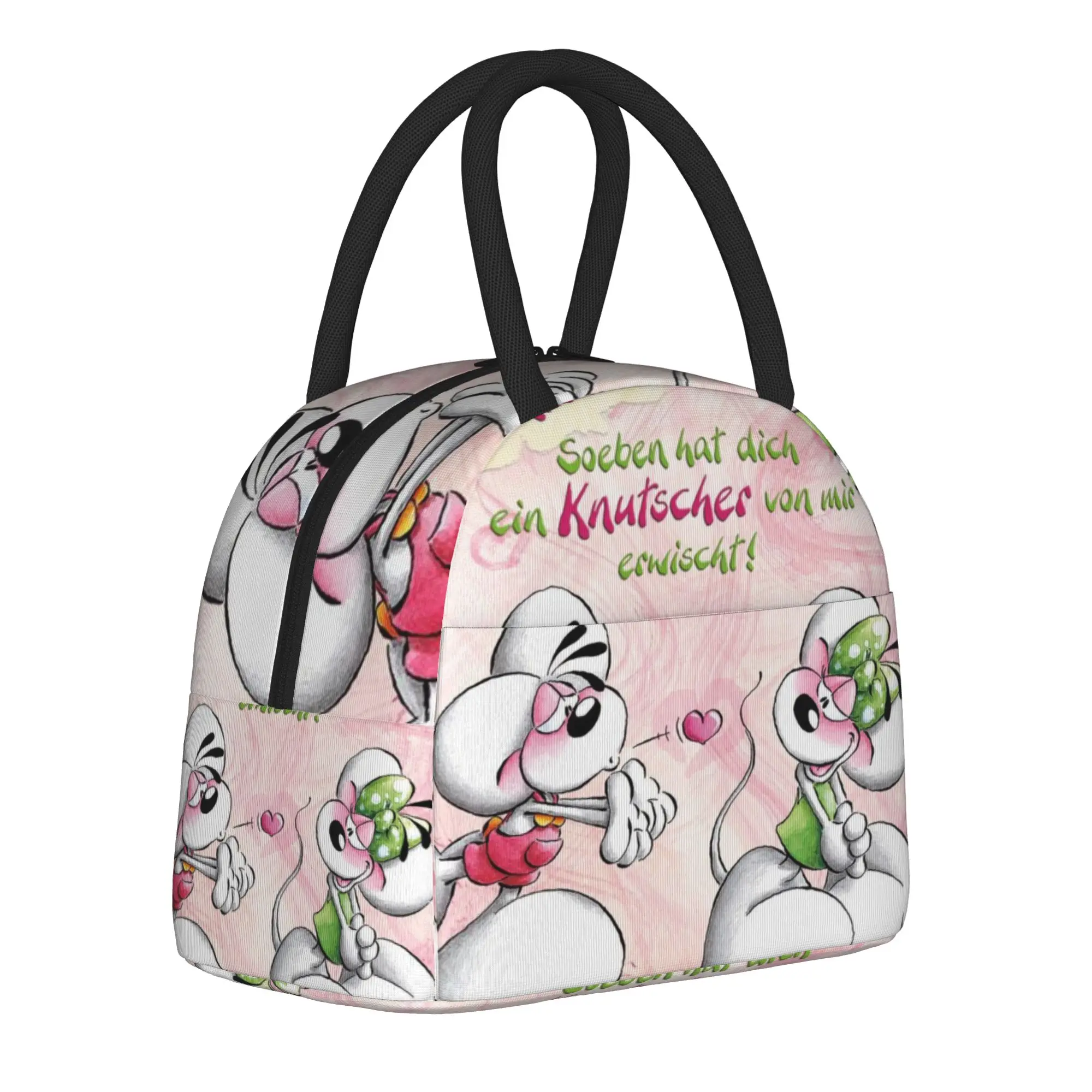 Diddl Diddlina Cartoon Mouse Insulated Lunch Bag for Men Women  Food Container Portable Cooler Thermal Lunch Boxes For Travel