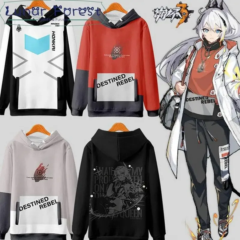 

NEW! Honkai impact 3 3d printing man/woman autumn fashion popular game hoodies sweatshirt long sleeves pollover