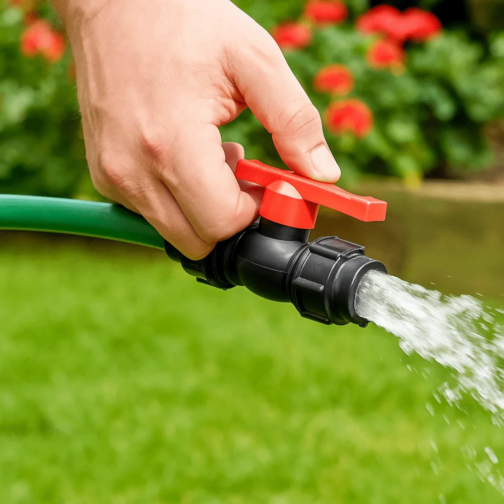 New Compression PE Quick Connector Poly HDPE Irrigation System Stop Tap 20mm 25mm 32mm Water Pipe Accessories Valve Fittings