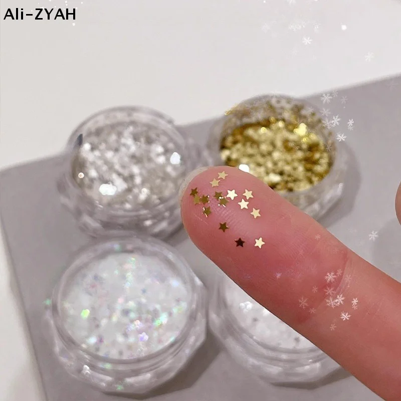 【Z】1 mm glitzernder Stern-Nage – Nail Art Zone Bewertung und Preis