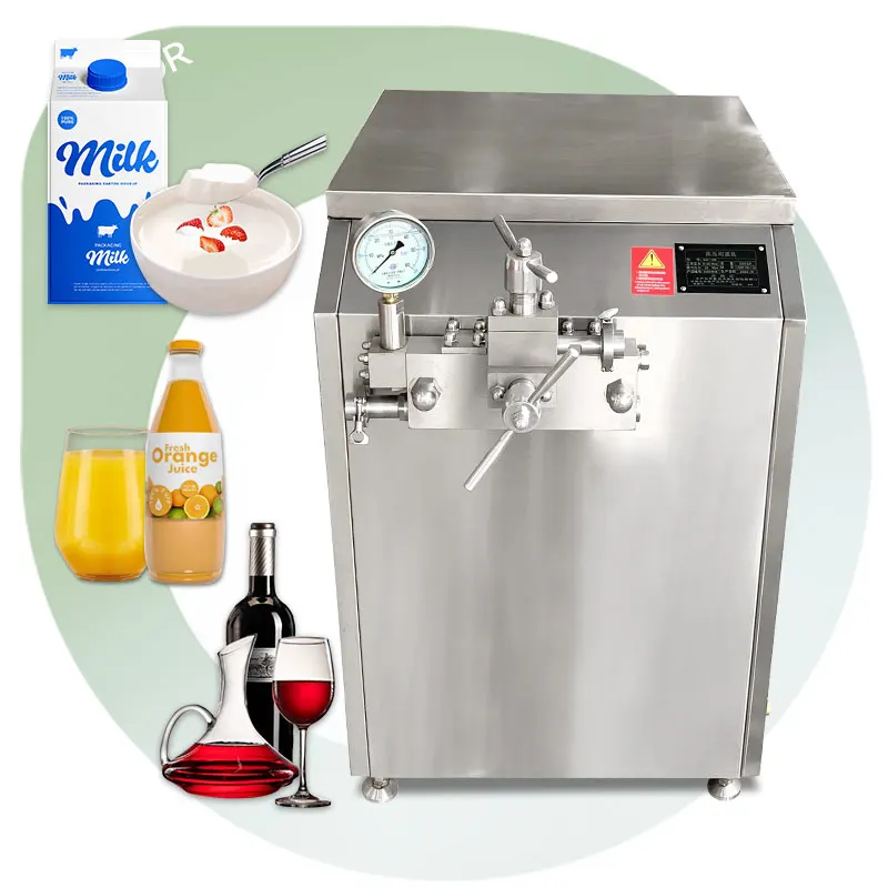 Piston Small Scale 30l 100l Homogeneizador De Alta Presion Honey Fruit Dairy Milk Homogenizer Machine