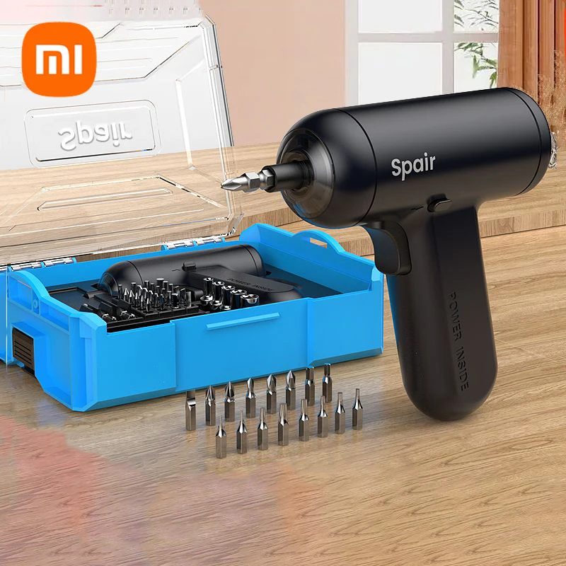 

Xiaomi Automatic Cordless Rechargeable Screwdriver 3.6V 1500mAh Li-ion 10N.m Mini Electric Drill Household Power Tools Bits Set