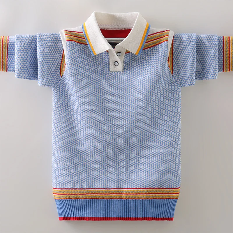 Winter Children's Clothing Boy's Clothes Pullover  Knitting Sweater Kids Clothes Cotton Products Keep Warm Boy Sweater