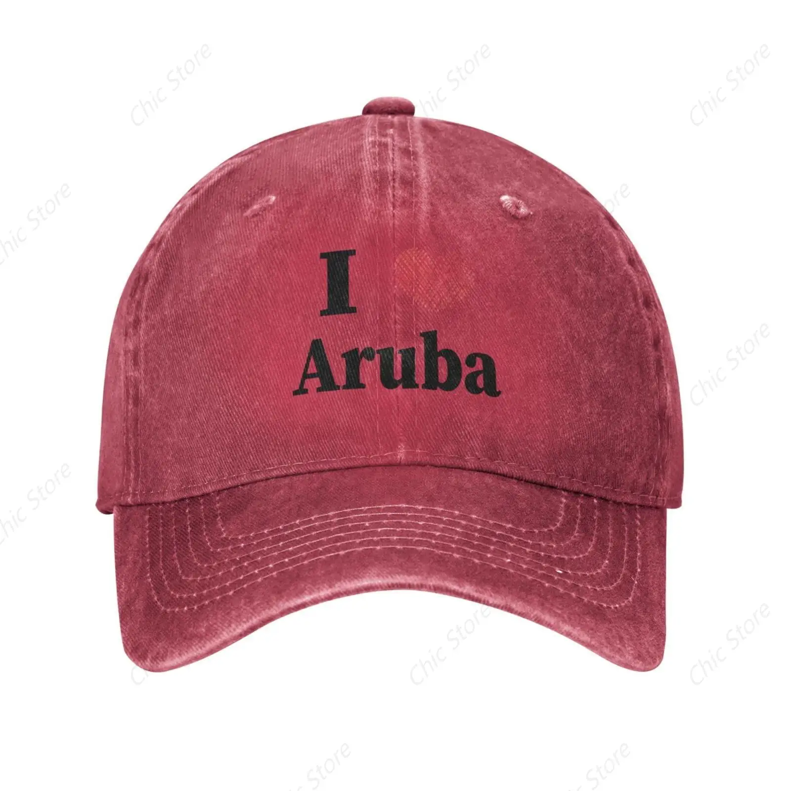 I Love Aruba Baseball Caps Unisex Cowboy Hat Casquette Cap Vintage Adjustable Fashion Trucker Hats for Men Women