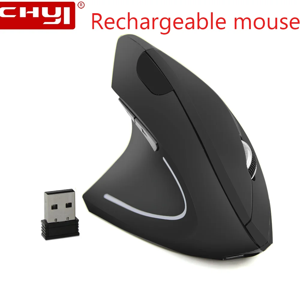 

Wireless Left Hand Mouse Ergonomic Vertical Mouse Rechargeable Optical USB Computer Mause Mice LED Backlit For Laptop Desktop PC