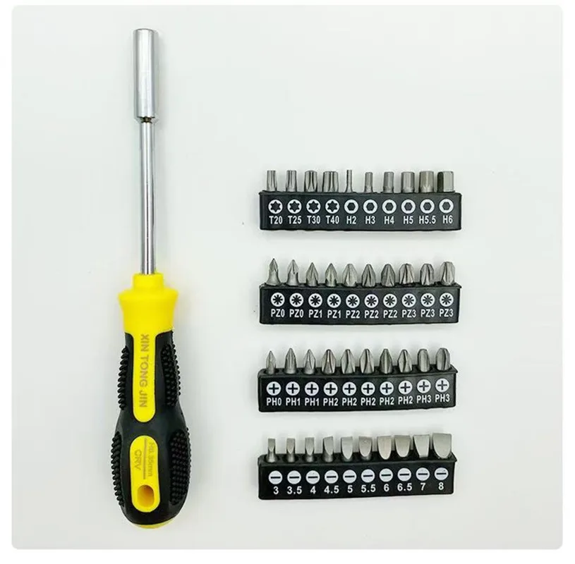 58PCS IN 1 Hexagonal Wrench Screwdriver Bits Set With S2 Alloy Steel Extension Bit Adapter Kit Repair Tools with Storage Box