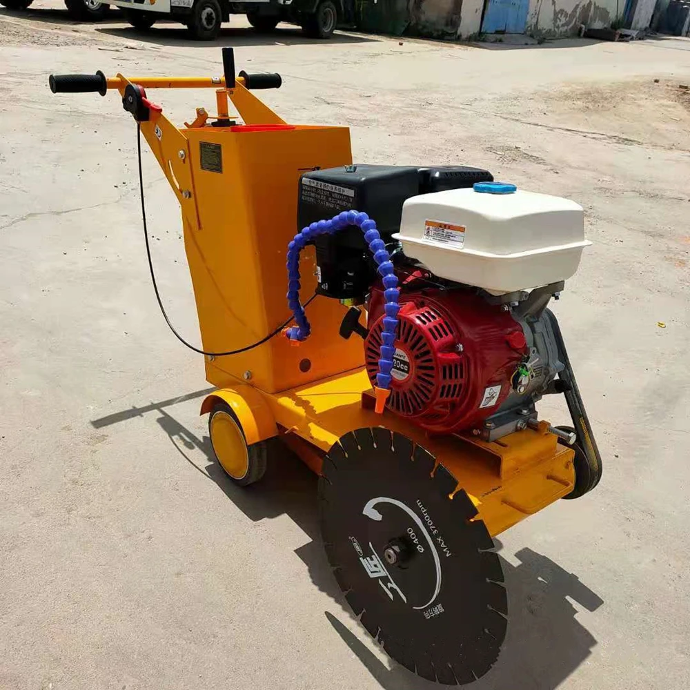 Hand Push Diesel Road Cutter, Construction Machinery, Asprator Road Cutter, Concrete Floor Cutter