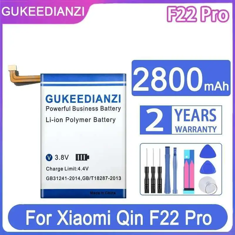 

Durable 2800Mah For Xiaomi Qin F22 Pro Mobile Phone Battery High Capacity