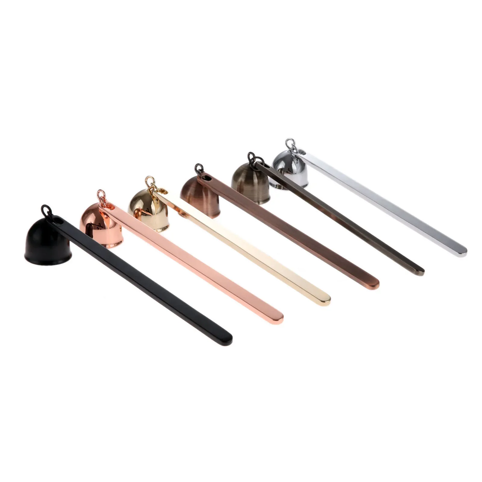1Pc Bell Shaped Candle Snuffer Wicks Tool Put Off Flame Stainless Steel Home Hotel Banquet Wedding Candle Core Extinguisher Tool