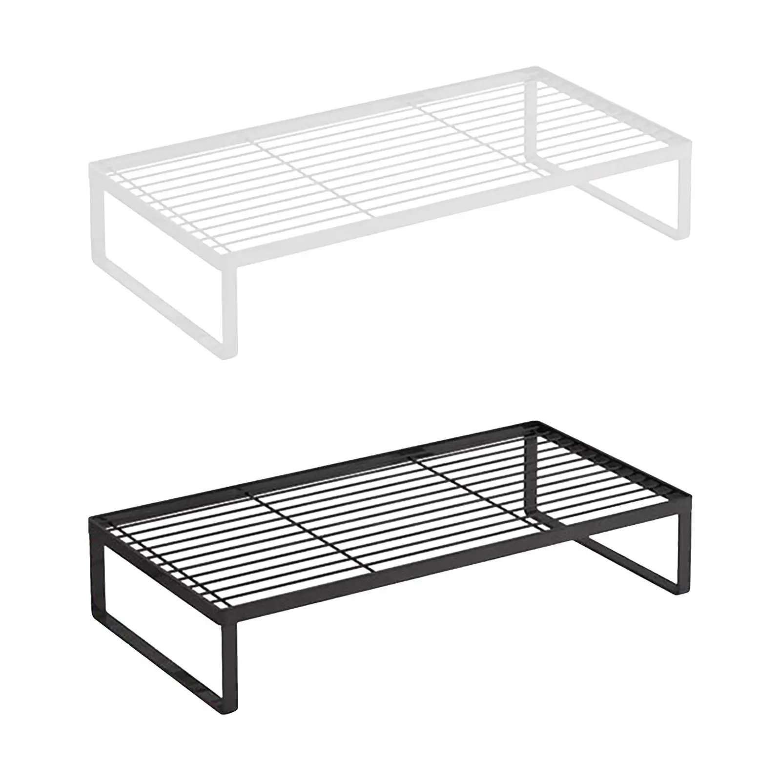 حامل شاشة الكمبيوتر يوفر مساحة الرف ومنظم المكتب للمكتب والمنزل