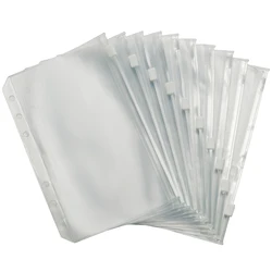 10pcs Soft Plastic Lure Worm Storage Waterproof Case Clear Pocket for Fishing Jigs Worm Bag Keep Lures Dry & Organized