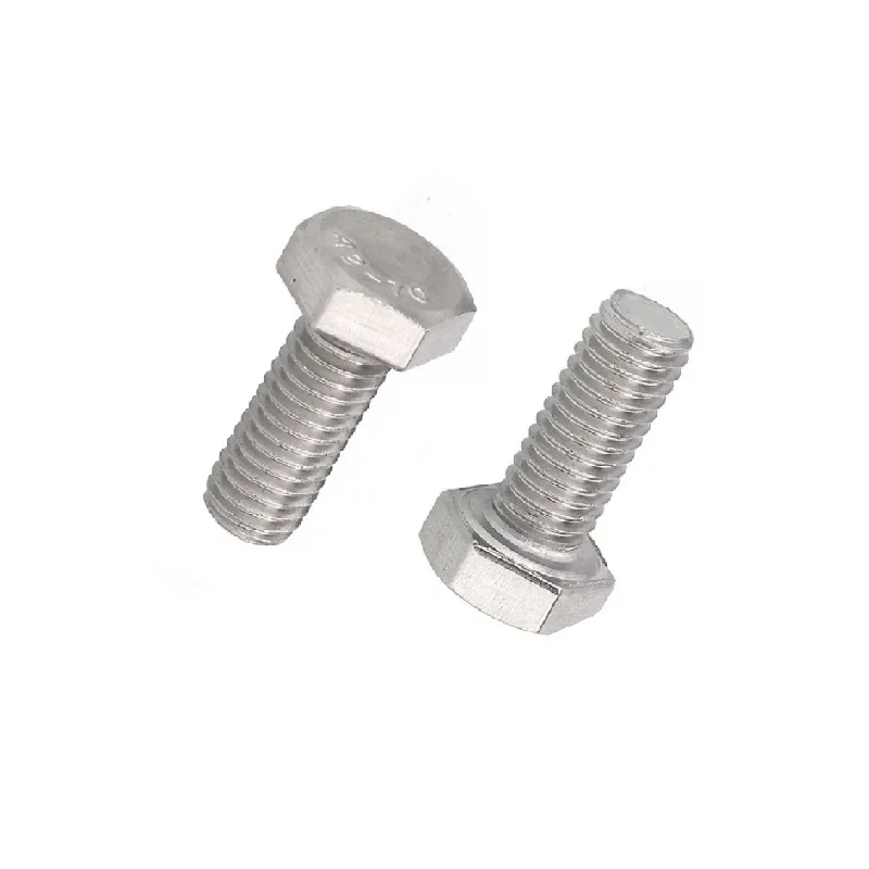 304 stainless steel outside hex head long bolt DIN933 M12*150160 170 180 190 200 210 220 230 240 250 260 280 300 350 400 450 500