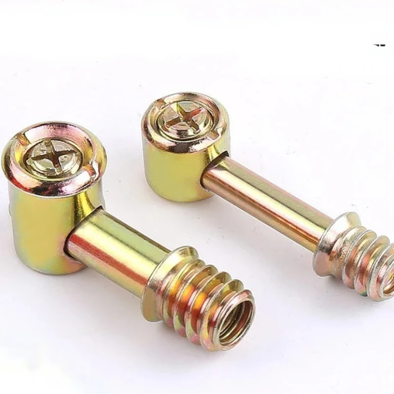 5Pcs M6 M8 4 In 1 Furniture Bed Fastener Connecting Dowel Bolt Barrel Nut Fixing Hex Socket Grub Screws  combination