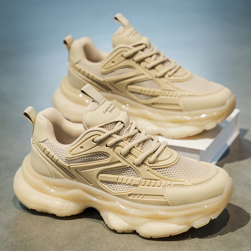 Men's Casual Speed Sneakers Breathable Soft-Sole Anti-Slip Outdoor Running Shoes Summer Autumn Youth Joker Trendy Sports Footwea