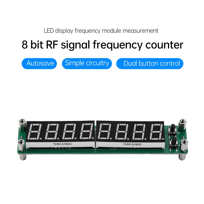 8-bit RF Signal Frequency Counter Cymometer LED Display Frequency Module 0.1MHz~1200MHz Frequency Display Meter Tester