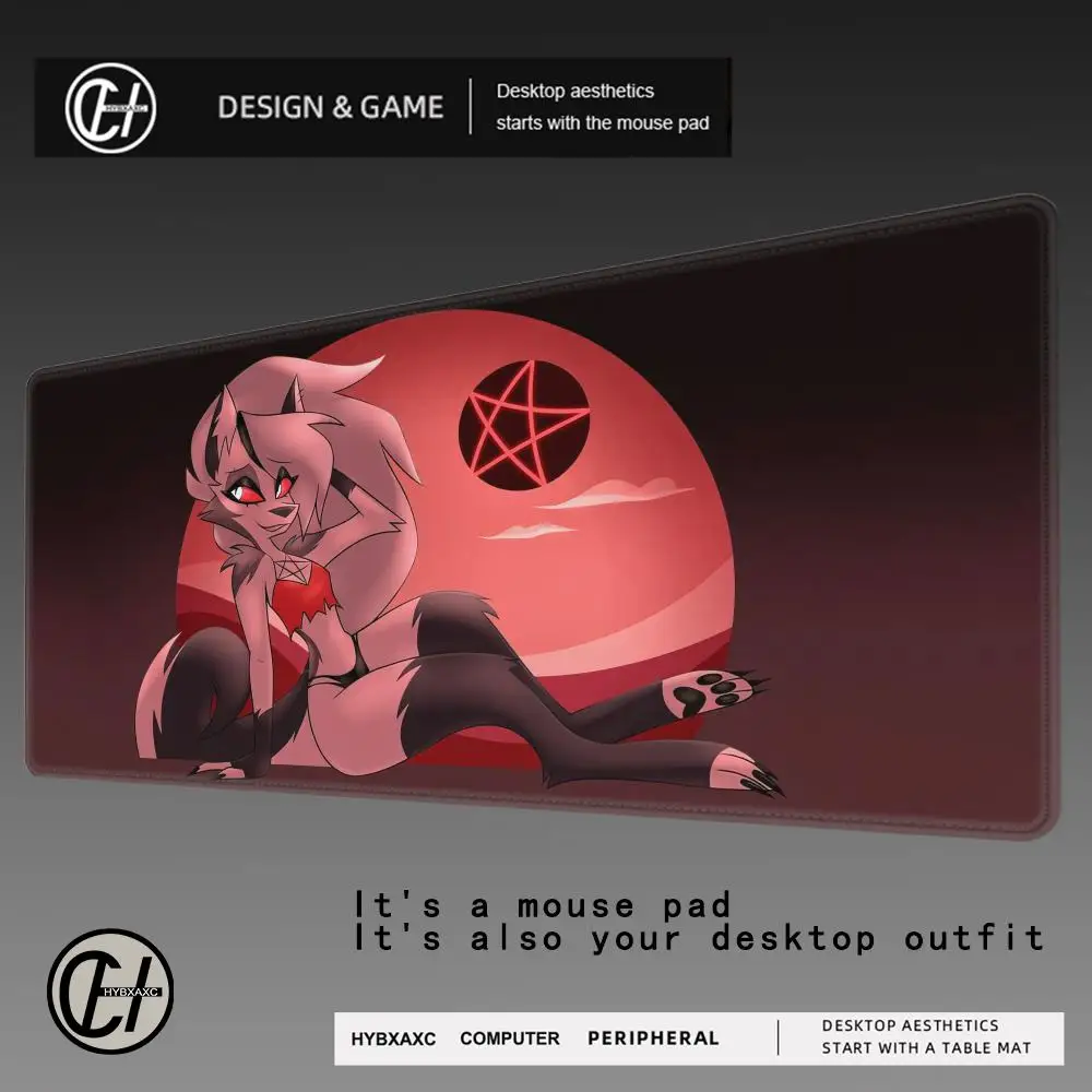 

HYBXAXC XXL Anime Loona V2 Anime Character Mousepad Computer Lock Edge Table Pad Large Keyboard Mouse Pad Natural Rubber Carpet