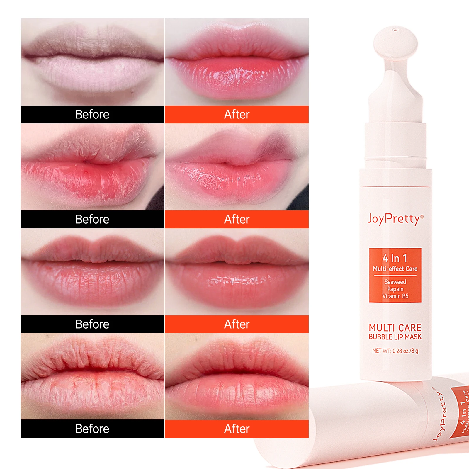 Bubble Lightening Dark Lip Balm Mask Gloss Oil Exfoliation Makeup Removal Face Care Beauty Health Lip Moisturizer Mask Products