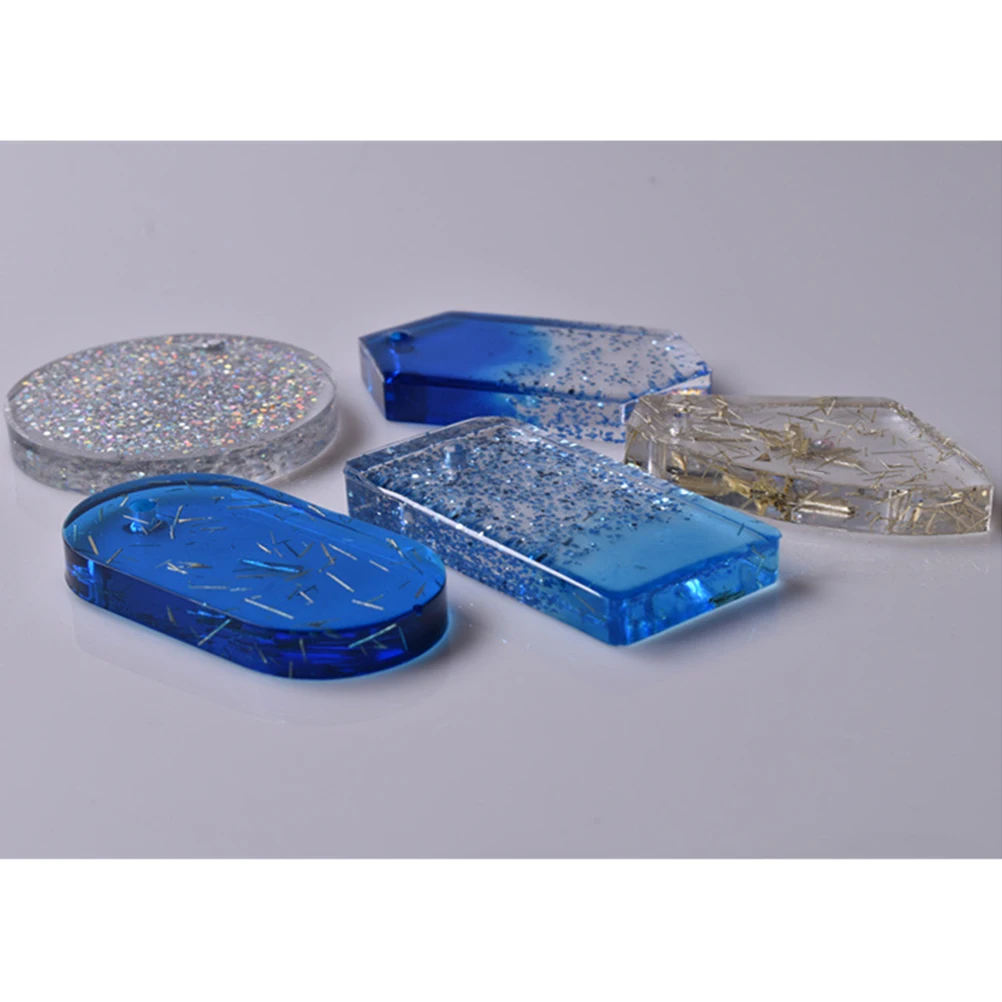 

Silicone Resin Pendant Molds Reusable Flexible Jewelry Making Craft Kit For Diy Earrings Necklace Keychain Cabochon Mold