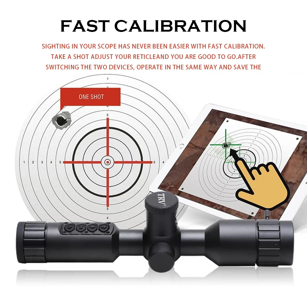 TRV 7-19X Hunting Night Vision Scope With Ranging Video Rec WIFI Support OEM Digital Night Vision Scope for Hunting Sight