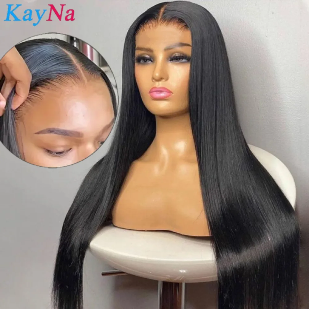 Glueless Wigs Human Hair Ready to Wear and Ready Go Pre Plucked Pre Cut 6x4 Lace Closure Straight Human Hair Lace Wig Kayna