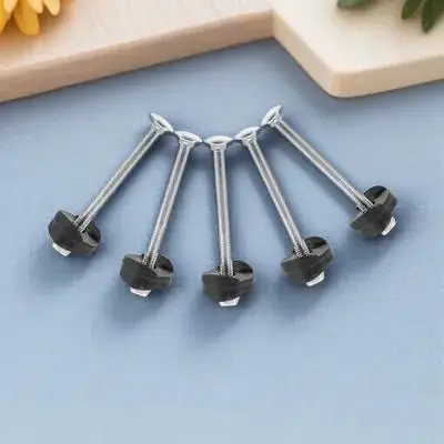 

5Pcs Trampoline Screws Galvanized Steel Durable Anti-Falling Fixing Screw Replacement Trampoline Parts Repair Kit Accessories
