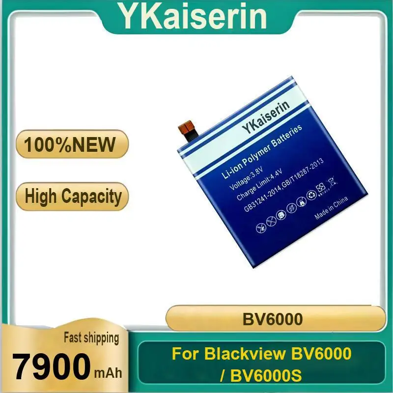 Mobile Phone Battery Hardwearing Replaceable For Blackview BV6000 BV6000S 7900Mah