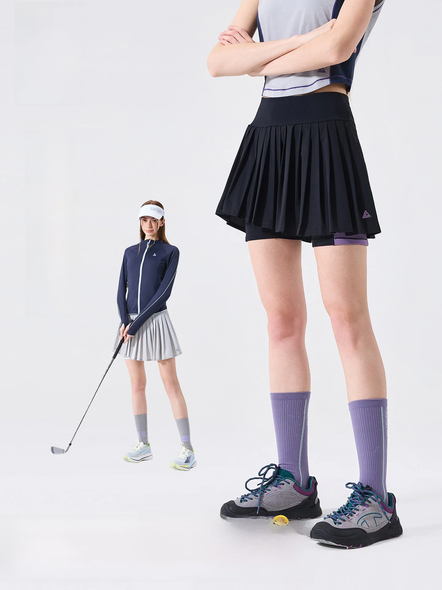 LAZY DAY Outdoor Quick Dry Sports Badminton Tennis Skirt Women Summer Anti Light Resistant Wearable High Waist Nylon Spandex