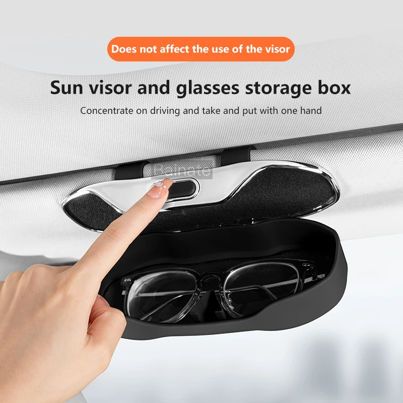 For GEELY coolray X6 X7 EX7 emgrand 2022 2023-2025 Car Visor Sunglasses Glasses Case Glasses Holder Clip Box Car Lenses Holder