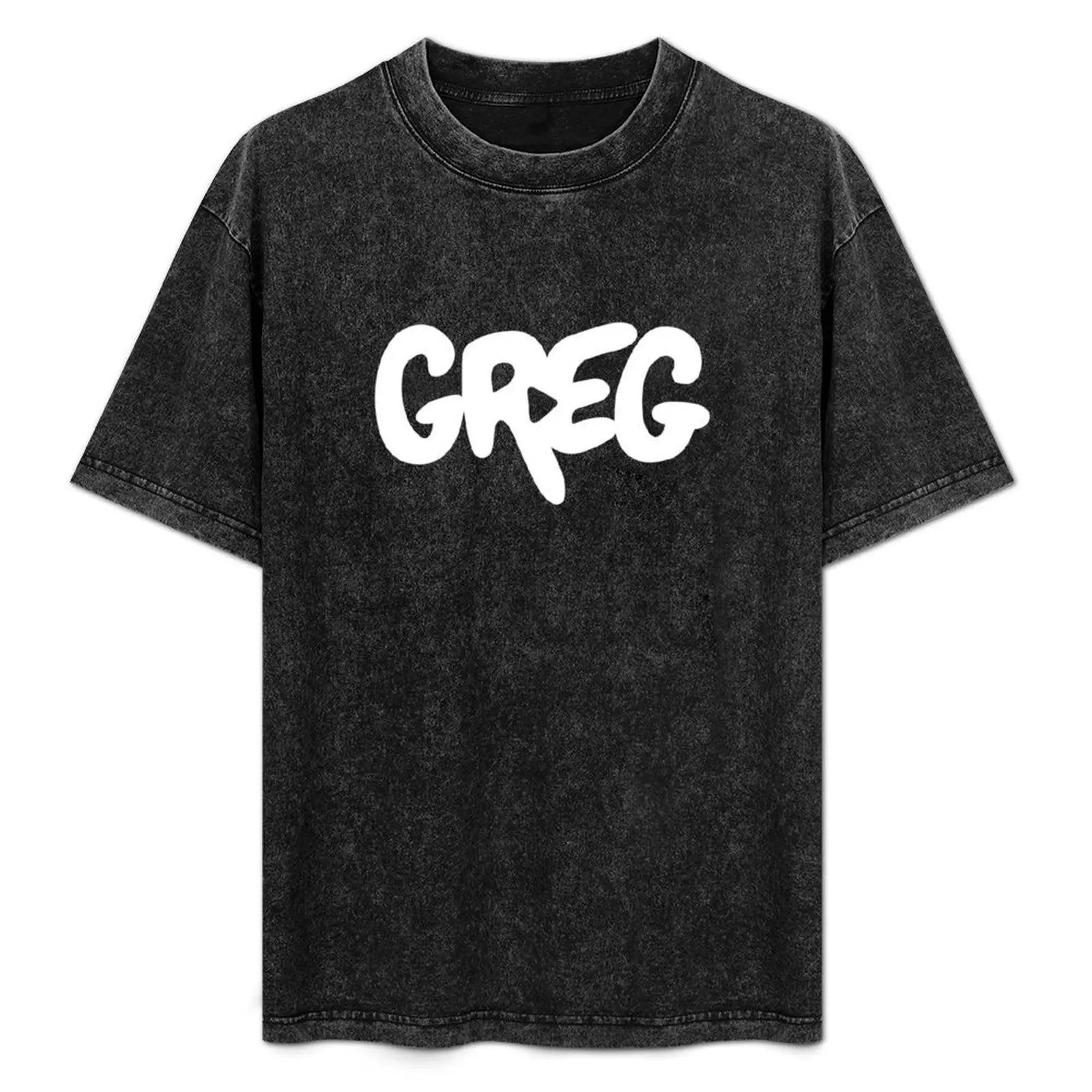 greg typography logo danny gonzalez drew gooden T-Shirt oversized graphic tee oversized t shirt Blouse mens t shirts top quality