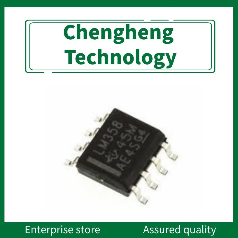 Chip IC amplificador operacional SOP-8, nuevo y original, LM358DR2G, 100 unids/lote