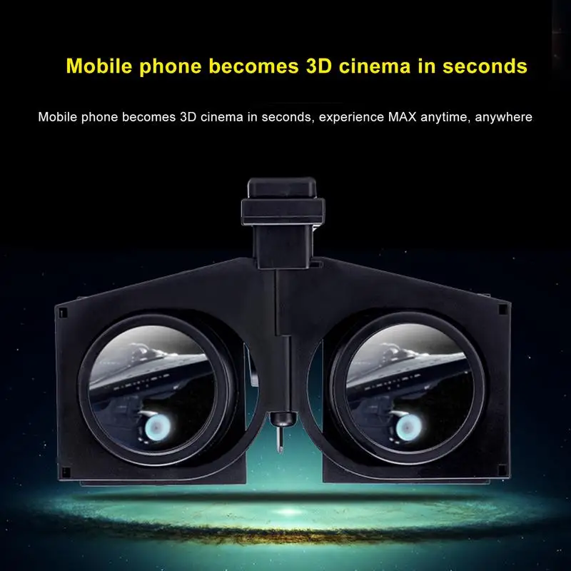 Virtual Reality Glasses 3D Portable Folding Glasses Mini Mobile Phone 3D Box Panoramic VR For Kids & Adults To Use Mini Foldable