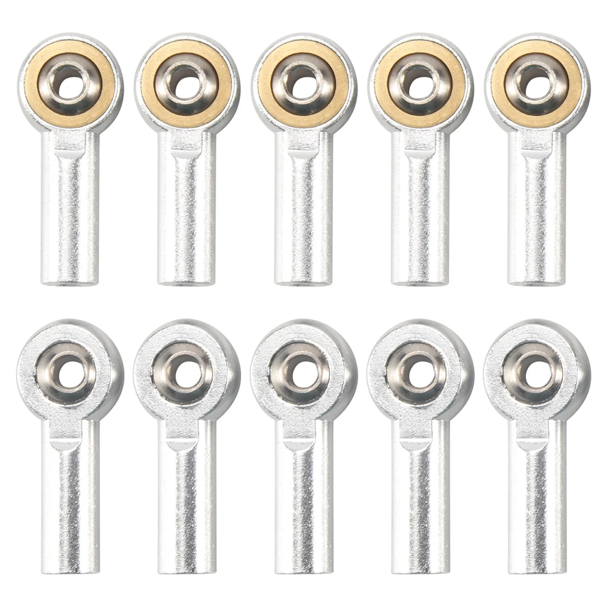 10Pcs M4 Metal Tie Push Link Rod End Joint Ball Head Holderfor 1/10 RC Truck Buggy Crawler Car-Sunrise