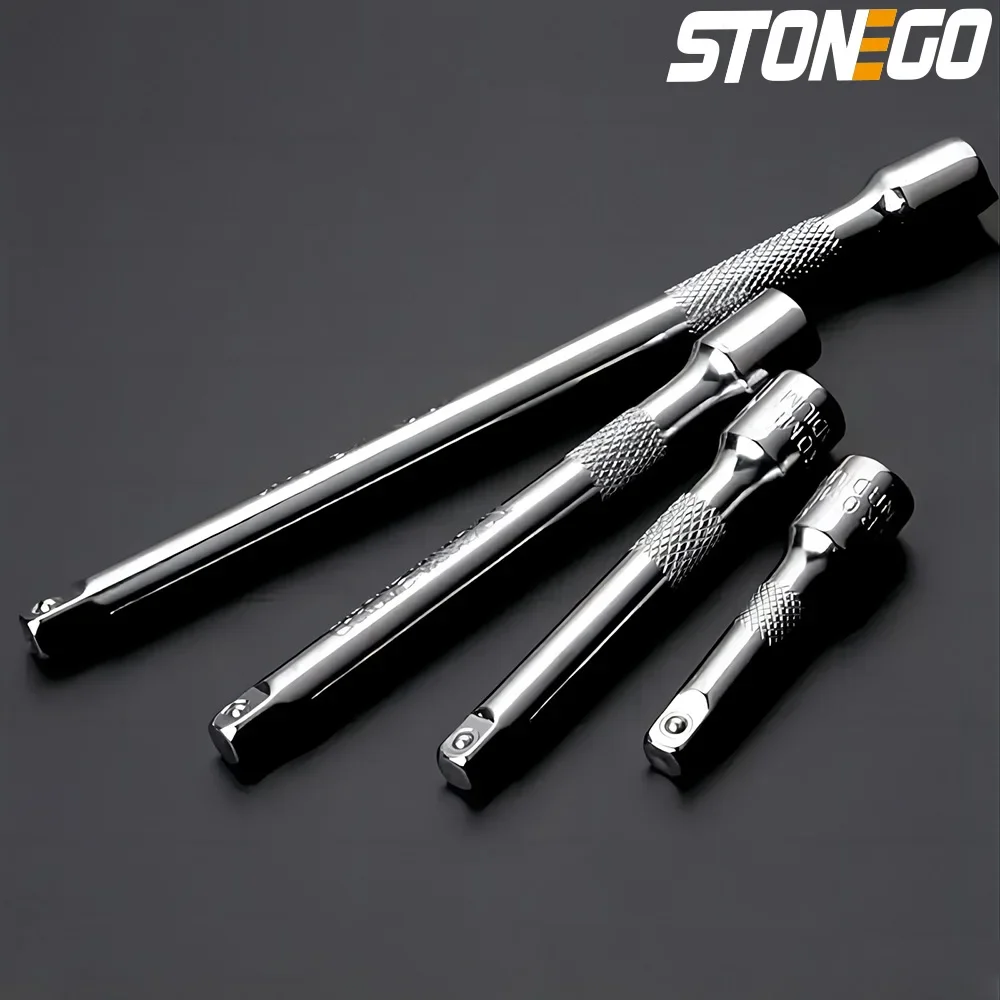 STONEGO 4-Piece Impact Socket Extensions Set, Chrome Vanadium Steel for Wrenches - Durable and Versatile Tool Kit