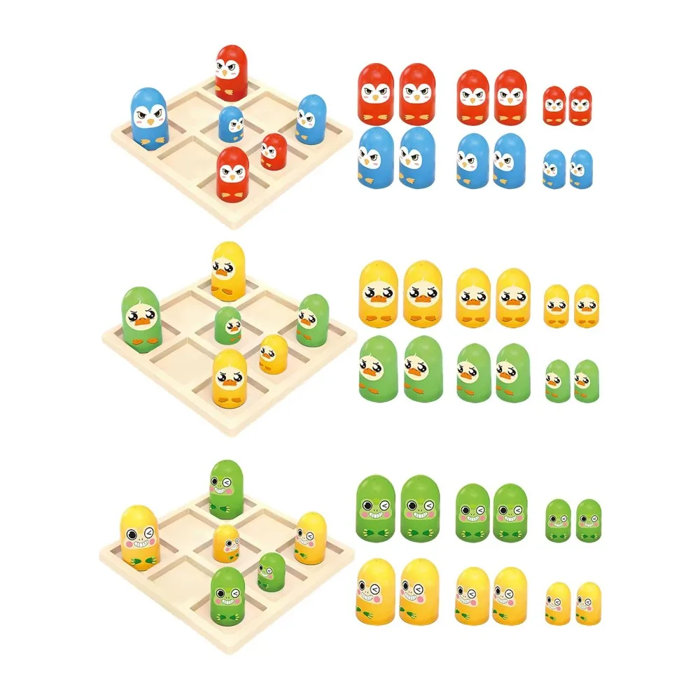 لعبة Tic TAC Toe للأنشطة الليلية الترفيهية للأطفال والكبار من سن 4 إلى 8 سنوات لعبة الداما ألعاب داخلية وخارجية ألعاب عائلية #1