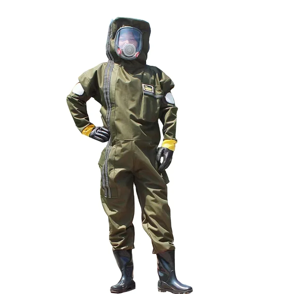 Beekeeping Equipment Air Hole PU Leather Wasp Bee Suit with Boots Hornet Clothing Beekeeping Suit