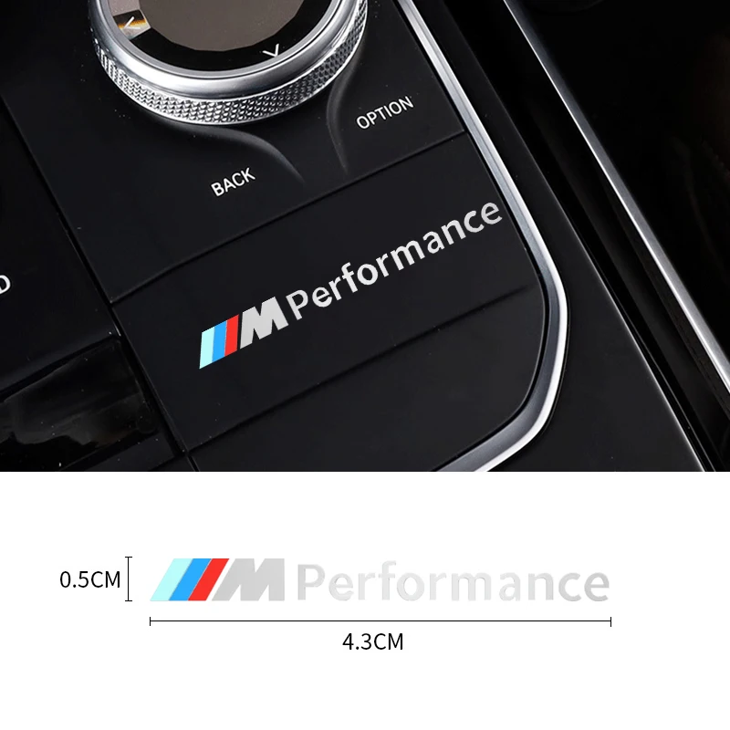 Metal Car M Power Performance Decor Reflective Sticker For BMW M3 M4 M5 G42 G30 G20 E39 E36 E87 E53 F44 F07 F34 G15 G16 G23 G22