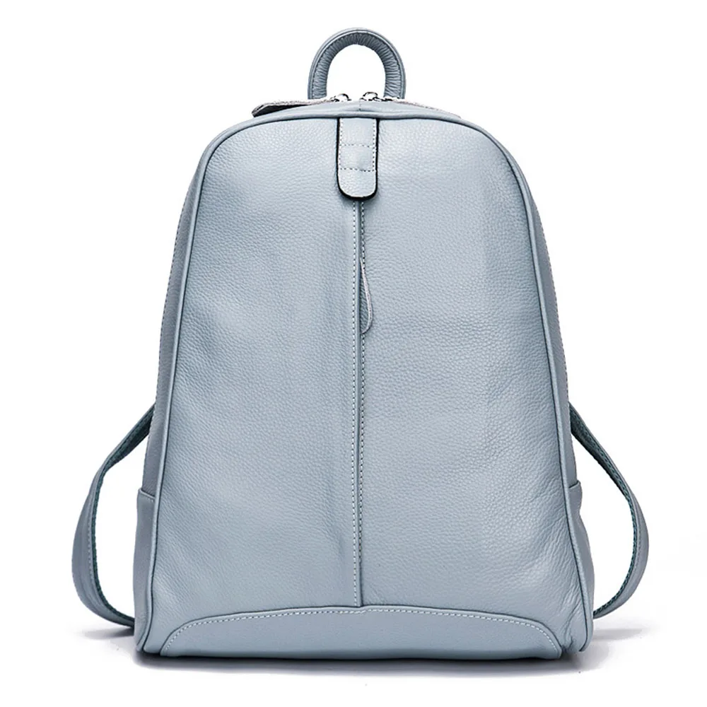 Zency Weicher, modischer Damen-Rucksack aus echtem Leder, mittelgroßer Reiserucksack, Tasche, Adrette, Laptop-Rucksack 5