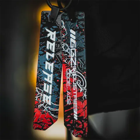 Catharsis Squad Streamer PVC Keychain UV Digital Print Hanging Ornament Backpack Decor Identification Strip Webbing